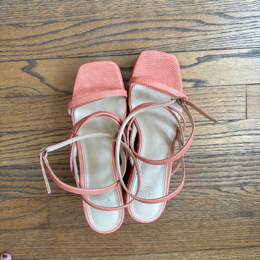 Urban Outfitters Coral Strappy Heels